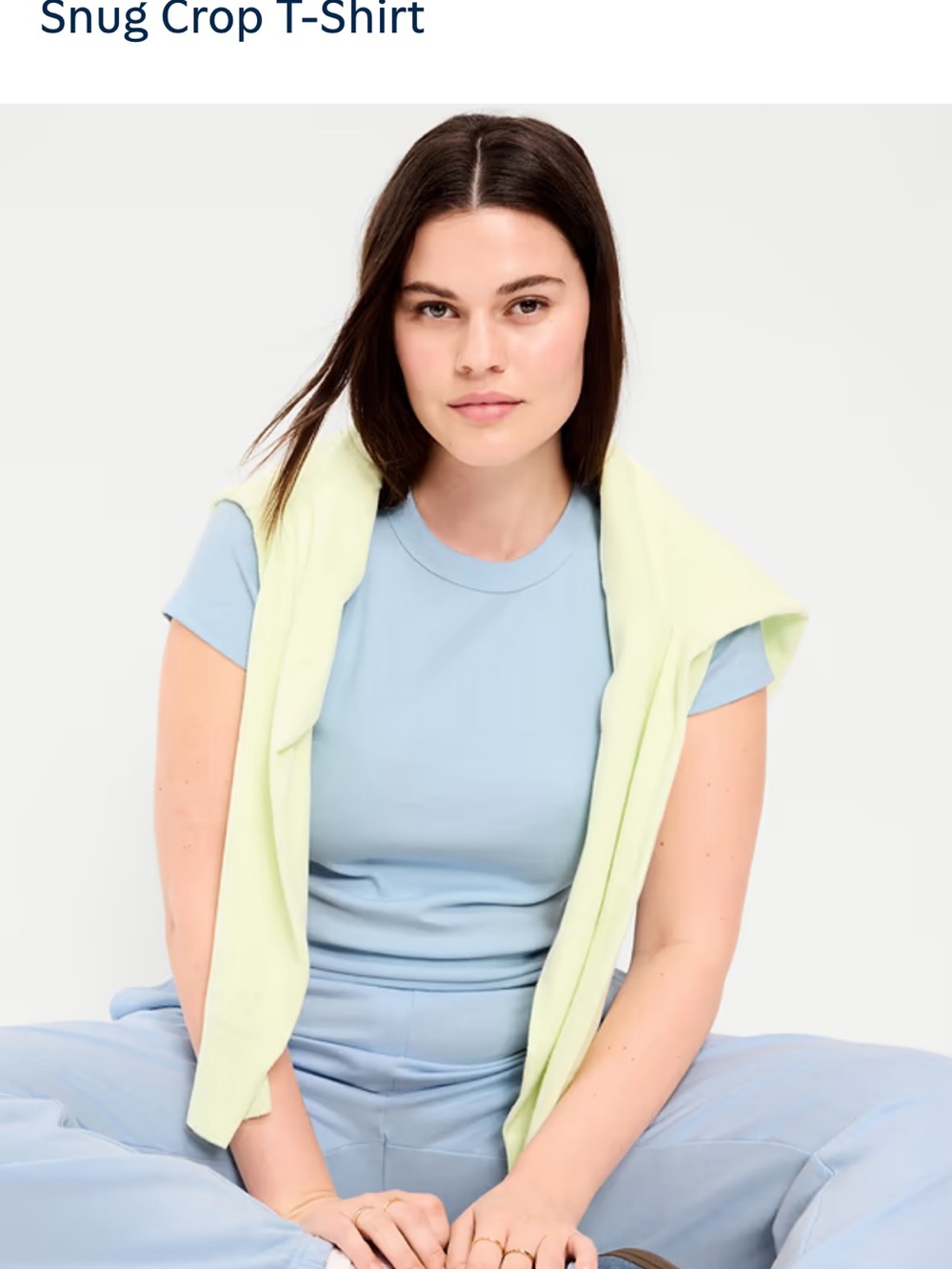 Old Navy Pale Blue Crew Neck Short Sleeve Tee